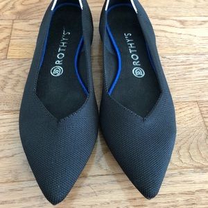 Rothy’s solid black “the point”